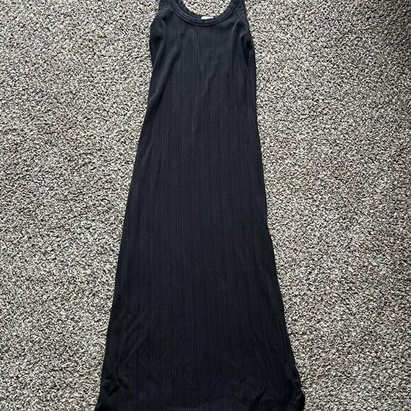 Vitamin A Organic Rib West Black Maxi Dress with a Relaxed Fit, Size 6 - Picture 2 of 8